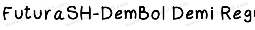 FuturaSH-DemBol Demi Regular字体转换